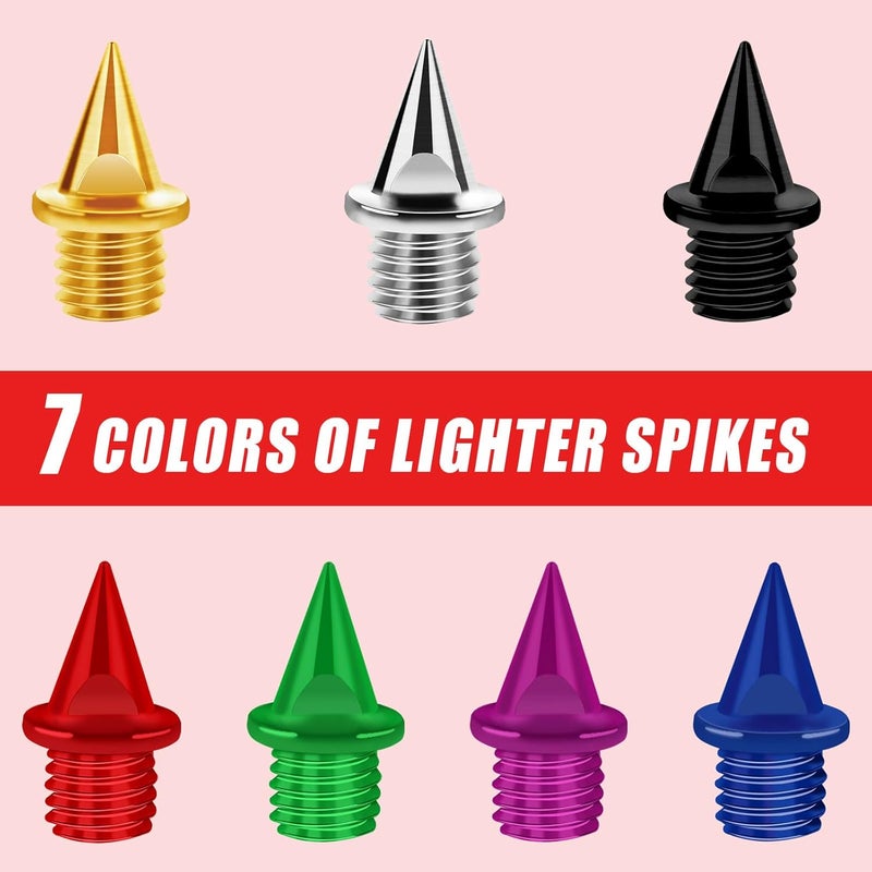 JULMELON 1/4 Inch Carbon Steel Track Spikes, 60PCS Lighter Weight Carbon Spikes with Spike Wrench for Track Shoes Field Sprinting Cross Country Short Running Replacement Spikes - Image 5